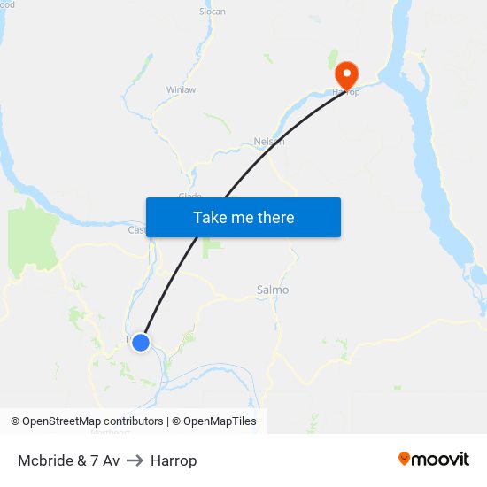 Mcbride & 7 Av to Harrop map