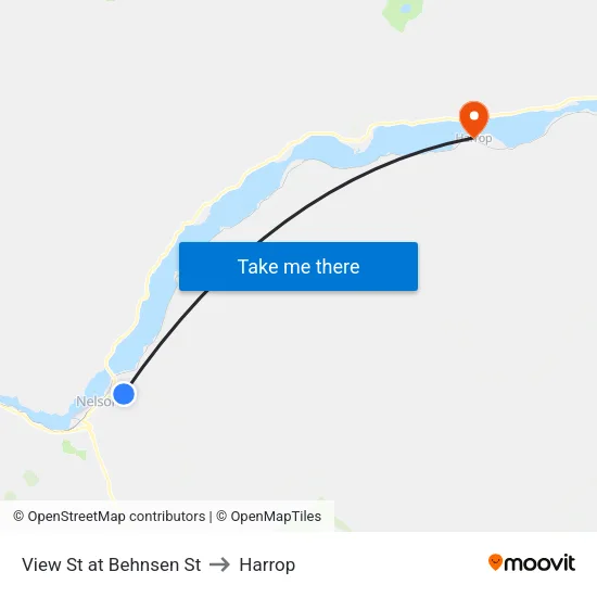 View St at Behnsen St to Harrop map