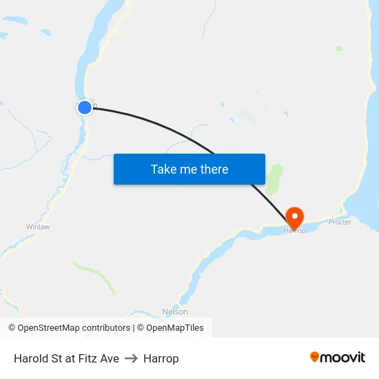 Harold St at Fitz Ave to Harrop map