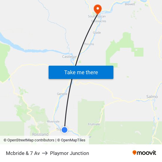 Mcbride & 7 Av to Playmor Junction map