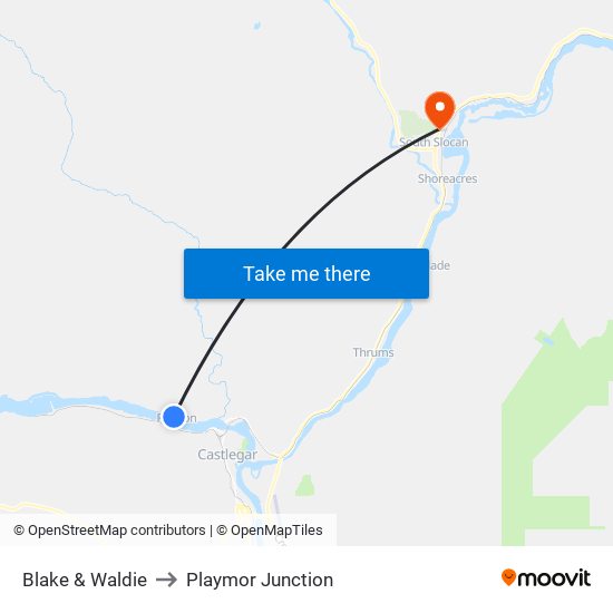 Blake & Waldie to Playmor Junction map