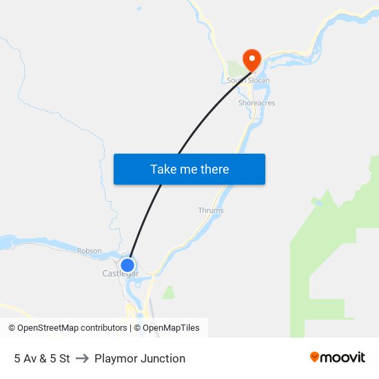 5 Av & 5 St to Playmor Junction map