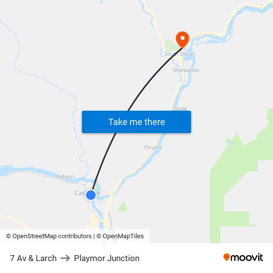 7 Av & Larch to Playmor Junction map