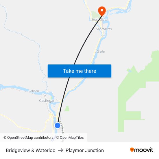 Bridgeview & Waterloo to Playmor Junction map