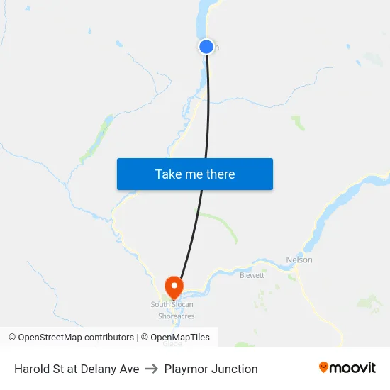 Harold St at Delany Ave to Playmor Junction map