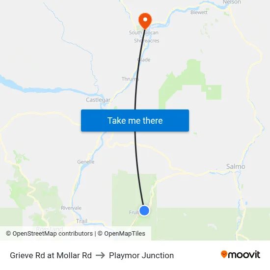 Grieve Rd at Mollar Rd to Playmor Junction map