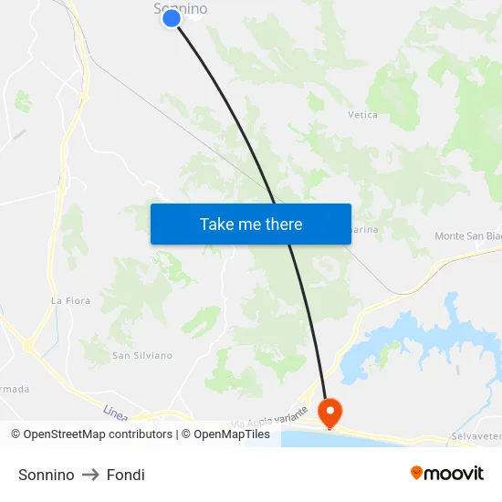Sonnino to Funds map