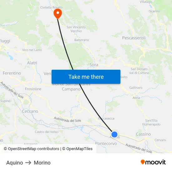 Aquino to Morino map