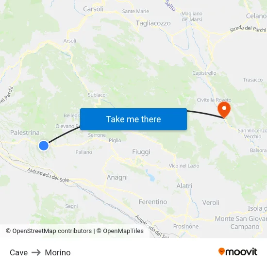 Cave to Morino map