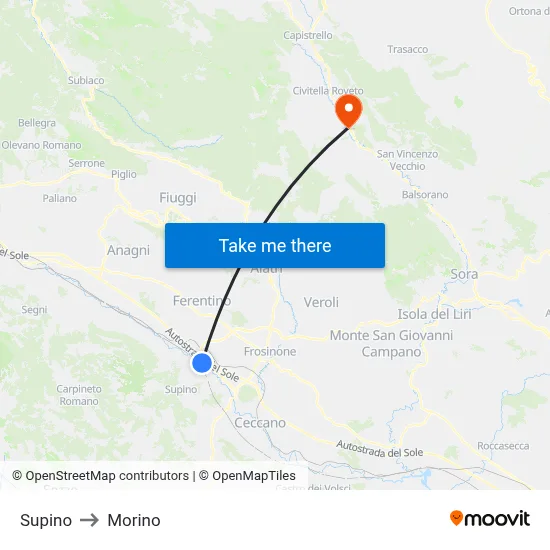 Supino to Morino map