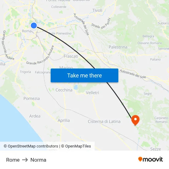 Rome to Norma map