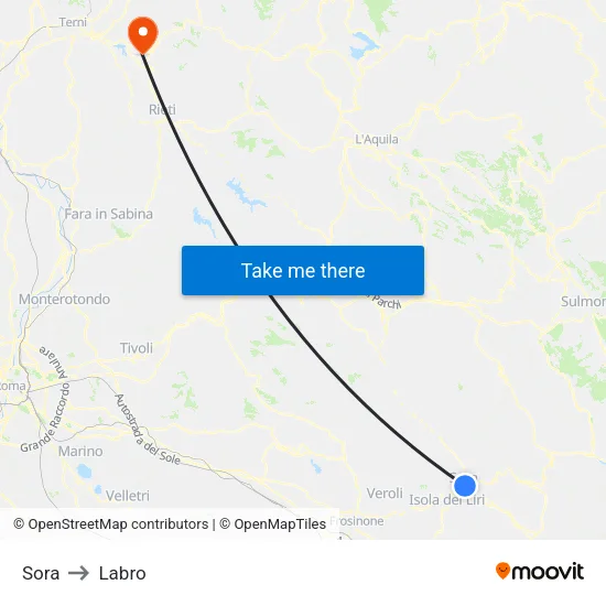 Sora to Labro map