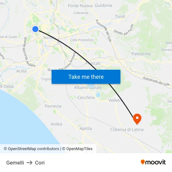 Gemelli to Cori map