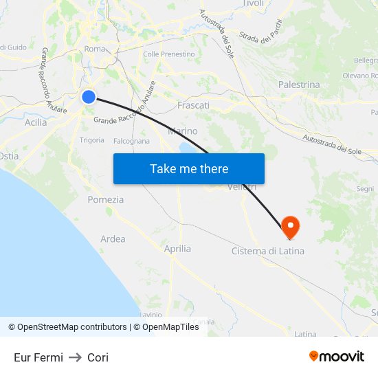 Eur Fermi to Cori map