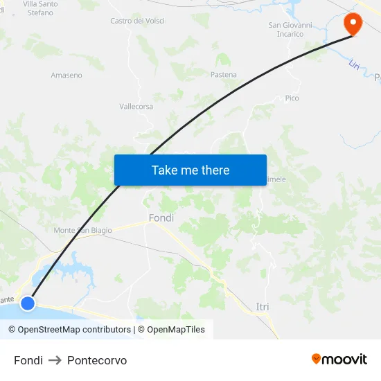 Funds to Pontecorvo map