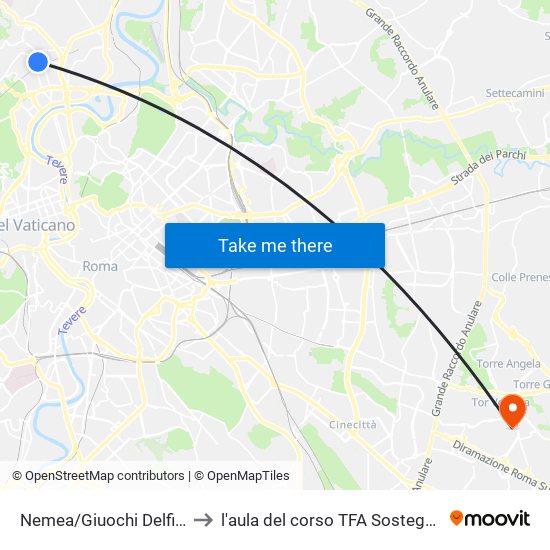 Nemea/Giuochi Delfici to l'aula del corso TFA Sostegno map