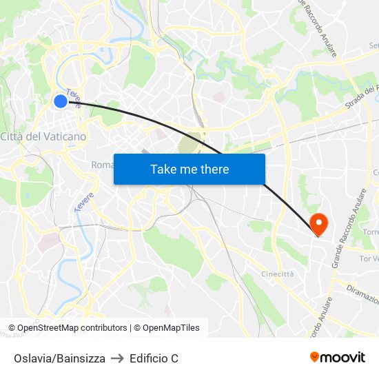 Oslavia/Bainsizza to Edificio C map