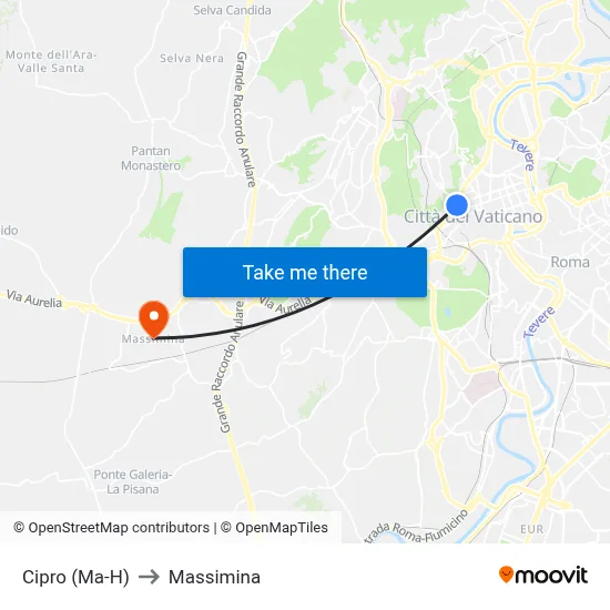 Cipro (Ma-H) to Massimina map