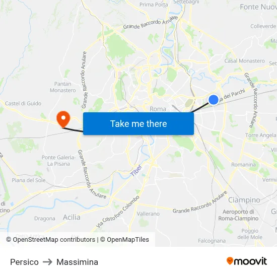Persico to Massimina map