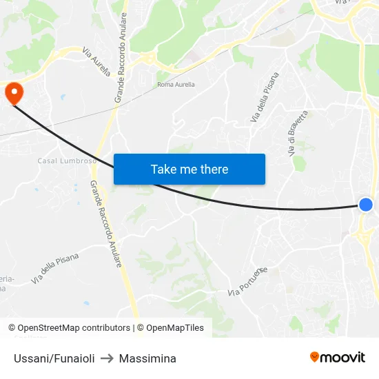 Ussani/Funaioli to Massimina map
