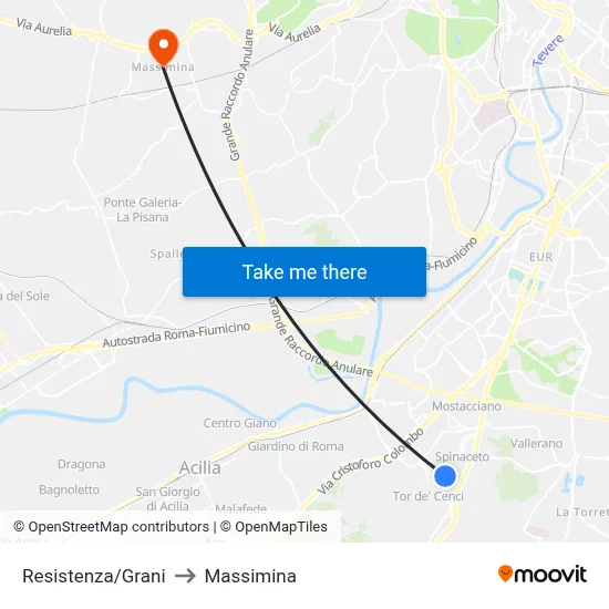Resistance/Grani to Massimina map