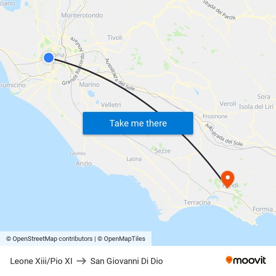 Leone Xiii/Pio XI to San Giovanni Di Dio map