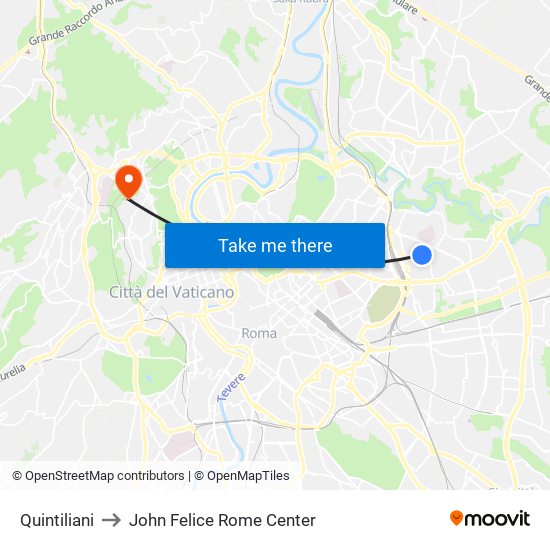 Quintiliani to John Felice Rome Center map