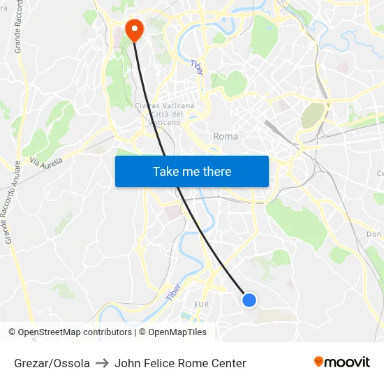 Grezar/Ossola to John Felice Rome Center map