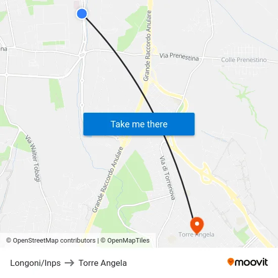 Longoni/Inps to Torre Angela map