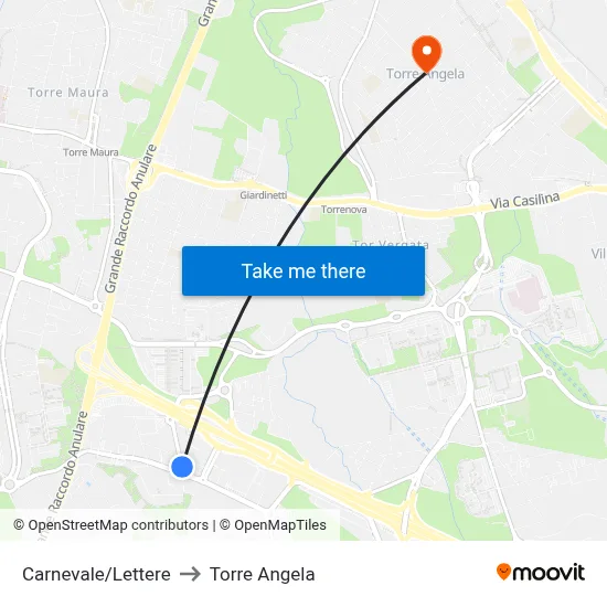 Carnevale/Letters to Torre Angela map