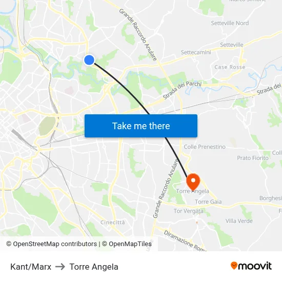Kant/Marx to Torre Angela map