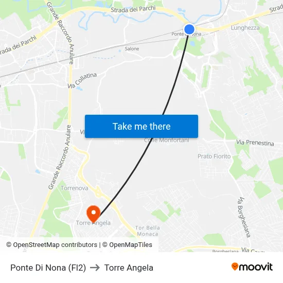 Ponte Di Nona (Fl2) to Torre Angela map