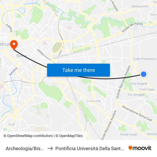 Archeologia/Biscarra to Pontificia Università Della Santa Croce map