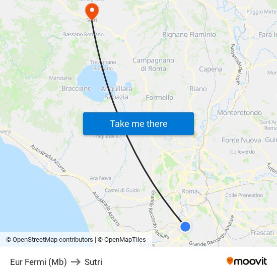 Eur Fermi (Mb) to Sutri map