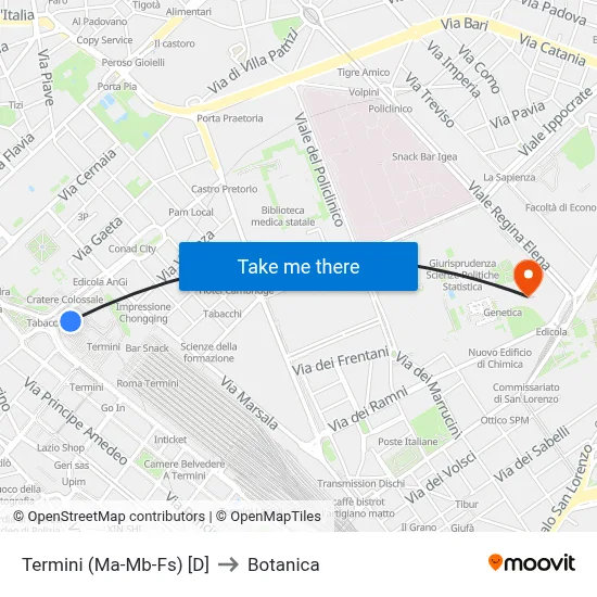 Termini (Ma-Mb-Fs) [D] to Botanica map