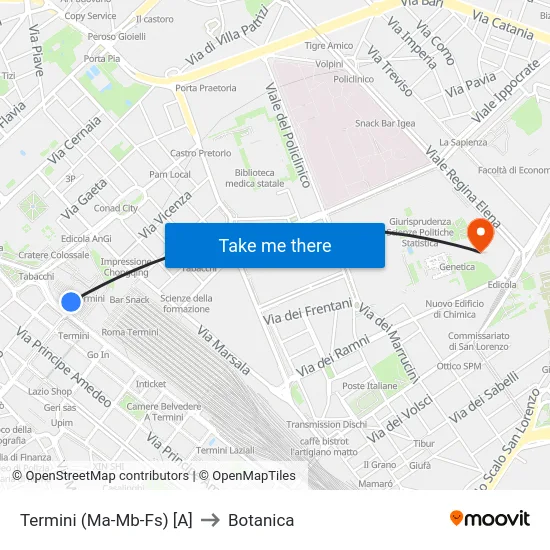 Termini (Ma-Mb-Fs) [A] to Botanica map