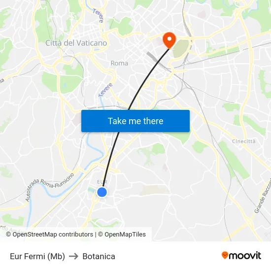 Eur Fermi (Mb) to Botanica map