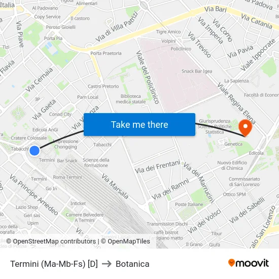 Termini (Ma-Mb-Fs) [D] to Botanica map