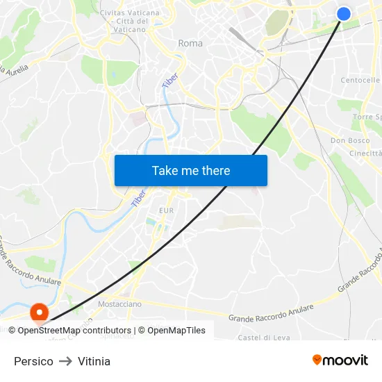 Persico to Vitinia map