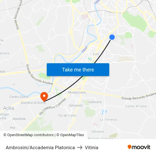 Ambrosini/Platonic Academy to Vitinia map