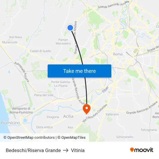 Bedeschi/Riserva Grande to Vitinia map