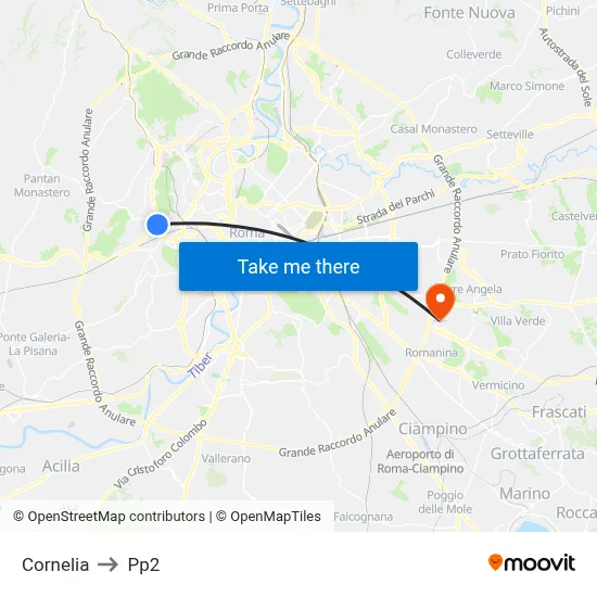Cornelia to PP2 map