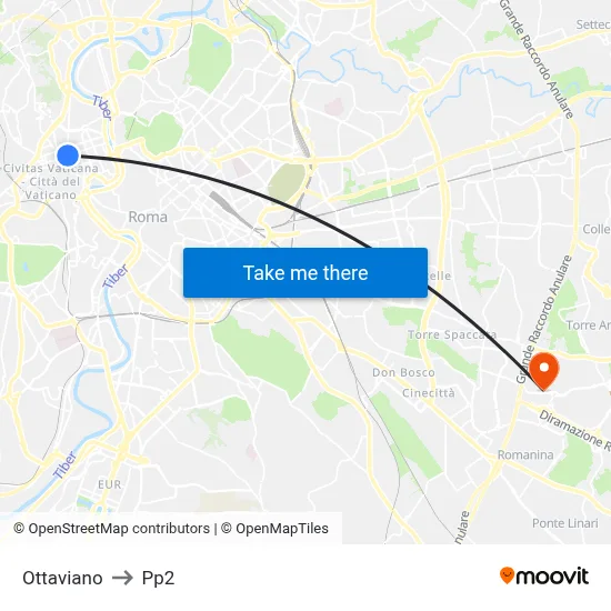 Ottaviano to PP2 map
