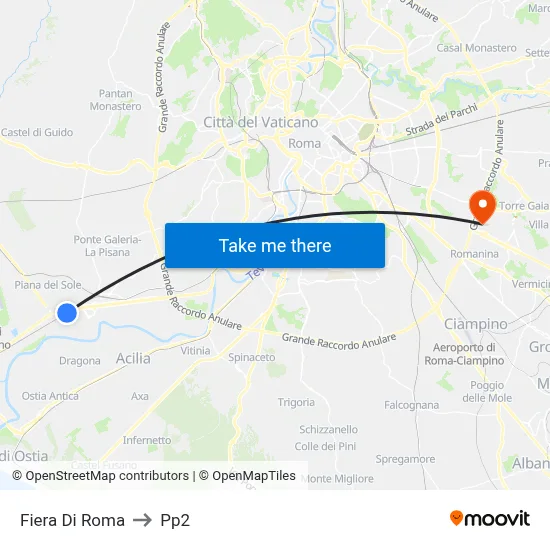 Rome Fair to PP2 map