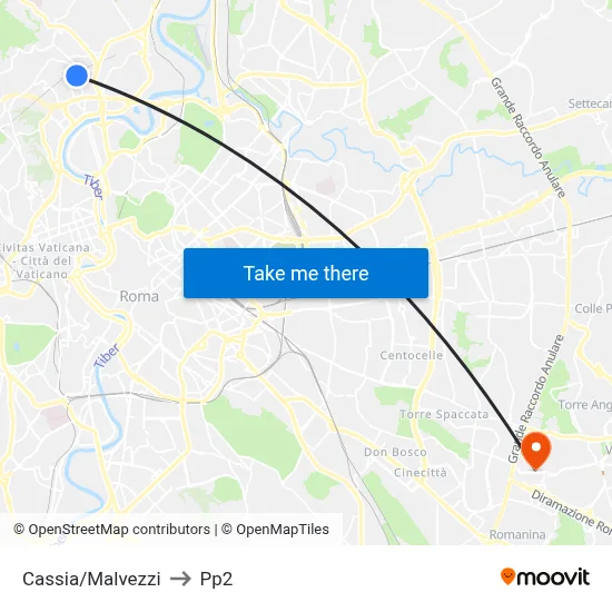 Cassia/Malvezzi to PP2 map
