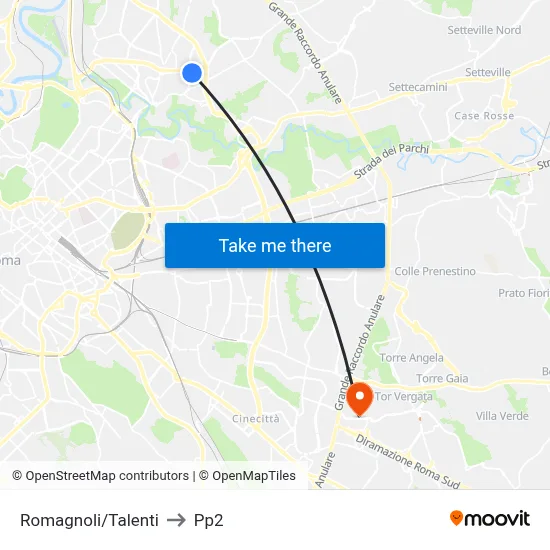 Romagnoli/Talenti to PP2 map