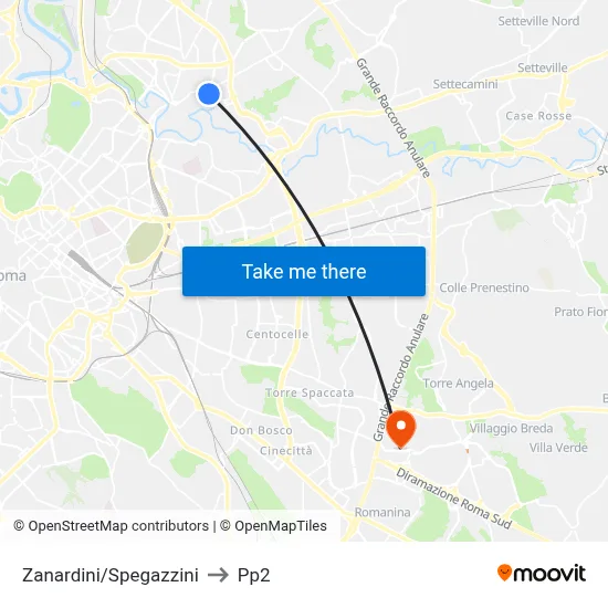 Zanardini/Spegazzini to PP2 map