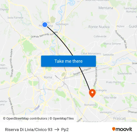 Livia Reserve/Number 93 to PP2 map