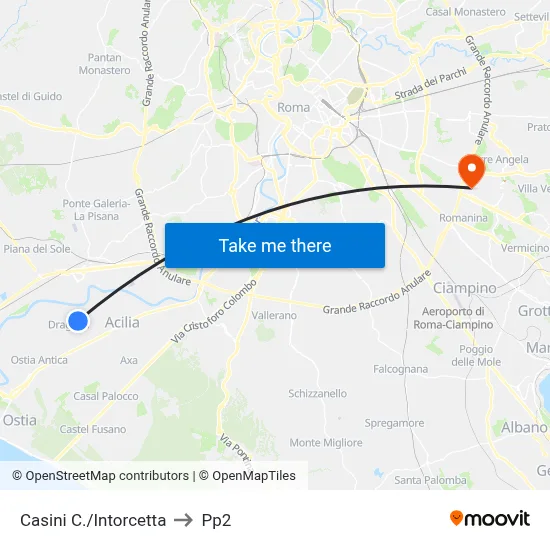 Casini C./Intorcetta to PP2 map