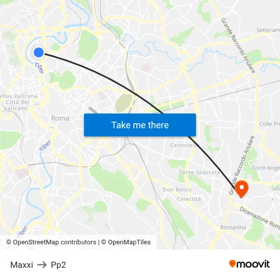 Maxxi to PP2 map
